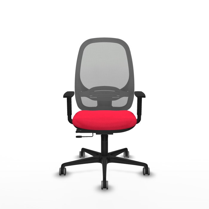 PIQUERAS Y CRESPO Silla de oficina Cilanco con mecanismo Sincro/Traslack, Rojo/Gris PIQUERAS Y CRESPO Silla de oficina Cilanco con mecanismo Sincro/Traslack, Rojo/Gris