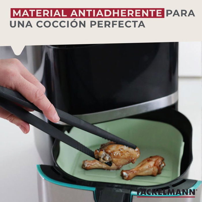 FACKELMANN Molde de Silicona Cuadrado para Airfryer