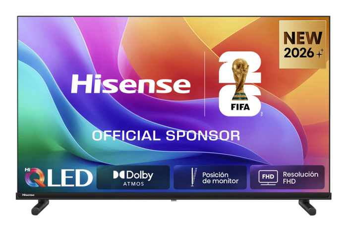 Hisense 40A5S Televisor Smart LED de 40" (101.6 cm) Full HD con HDR10, Wi-Fi, Bluetooth y sistema operativo HomeOS - Negro