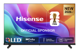 Hisense 40A5S Televisor Smart LED de 40" (101.6 cm) Full HD con HDR10, Wi-Fi, Bluetooth y sistema operativo HomeOS - Negro
