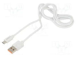SAVIO Cable USB 2.0 de USB A a Micro USB B de 1m Blanco