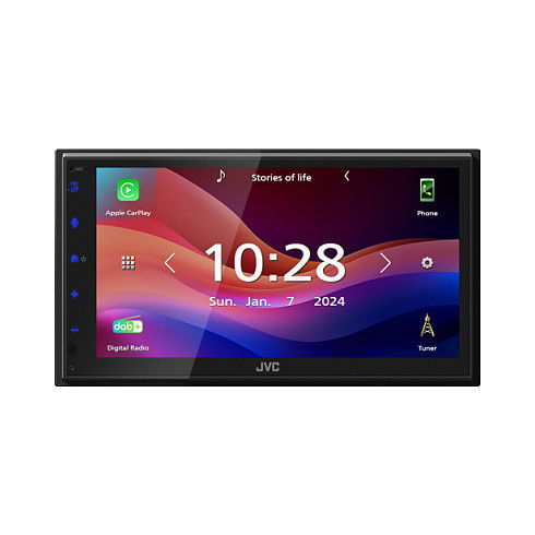 JVC KW-M595DBT Radio para Coche con Pantalla Táctil, Bluetooth, Apple CarPlay y Android Auto, USB Negro JVC KW-M595DBT Radio para Coche con Pantalla Táctil, Bluetooth, Apple CarPlay y Android Auto, USB Negro