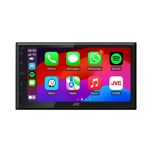 JVC KW-M595DBT Radio para Coche con Pantalla Táctil, Bluetooth, Apple CarPlay y Android Auto, USB Negro JVC KW-M595DBT Radio para Coche con Pantalla Táctil, Bluetooth, Apple CarPlay y Android Auto, USB Negro