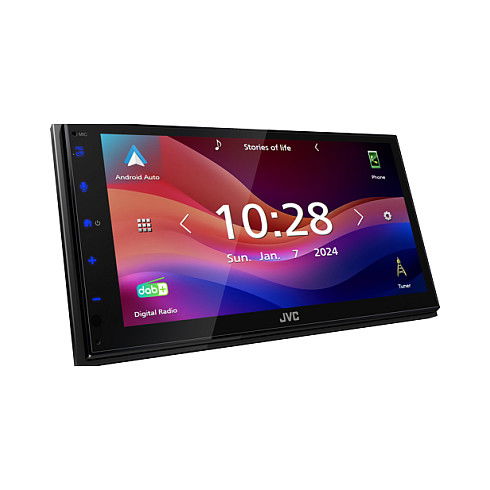 JVC KW-M595DBT Radio para Coche con Pantalla Táctil, Bluetooth, Apple CarPlay y Android Auto, USB Negro JVC KW-M595DBT Radio para Coche con Pantalla Táctil, Bluetooth, Apple CarPlay y Android Auto, USB Negro