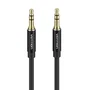 Vention Cable Baxbi Estéreo 3m, Jack 3.5mm Macho a Macho, Chapado en Oro, TPE, Carcasa Aluminio
