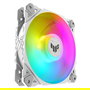 ASUS TUF Gaming TF120 ARGB White Edition - Ventilador de Caja ARGB 120mm, 7 Aspas, 1900 RPM, Blanco
