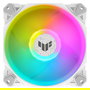 ASUS TUF Gaming TF120 ARGB White Edition - Ventilador de Caja ARGB 120mm, 7 Aspas, 1900 RPM, Blanco