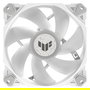 ASUS TUF Gaming TF120 ARGB White Edition - Ventilador de Caja ARGB 120mm, 7 Aspas, 1900 RPM, Blanco