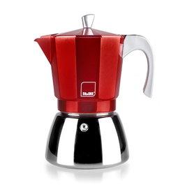 Ibili Cafetera express Elba roja, 12 tazas