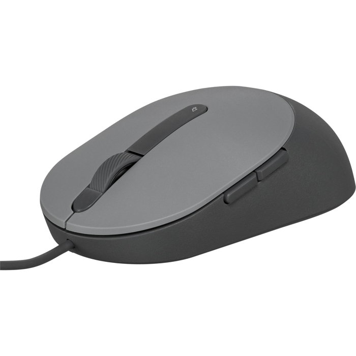 Dell MS3220 Ratón Láser con Cable, 3200 dpi, Gris/Titanio