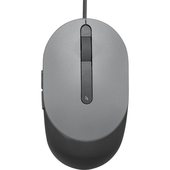 Dell MS3220 Ratón Láser con Cable, 3200 dpi, Gris/Titanio