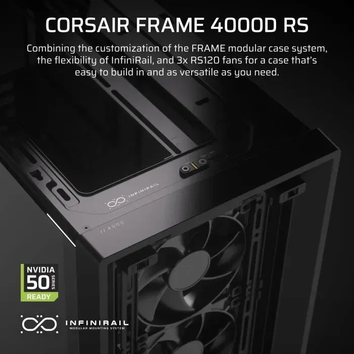 Corsair Caja PC 4000D RS Semitorre Negra CC-9011312-WW