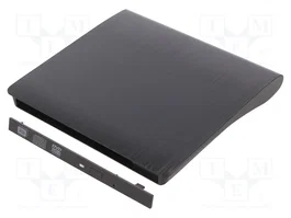 QOLTEC Carcasa para unidad óptica de CD/DVD SATA I, USB 3.0 - Negro