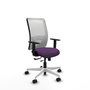 PIQUERAS Y CRESPO Silla de oficina Zulema con mecanismo Sincro/Traslack, Morado y Blanco