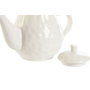 DKD Home Decor Tetera de Porcelana Blanca 1L Louvre Loving 24