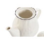 DKD Home Decor Tetera de Porcelana Blanca 1L Louvre Loving 24