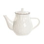 DKD Home Decor Tetera de Porcelana Blanca 1L Louvre Loving 24