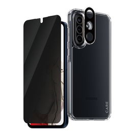 PanzerGlass Protector de Pantalla Privacidad Galaxy A36 5G - Vidrio Templado 9H, Aplicación en Seco, Antihuellas, Kit Completo de Limpieza e Instalación