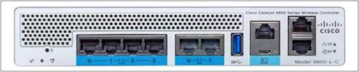 Cisco Catalyst 9800-L-C - Controlador WLAN Inalámbrico, 8x Puertos RJ-45 (10/100/1000/10000 Mbit/s), WiFi 6 (802.11ax), QoS, VLAN, Gris