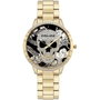 Police Reloj PL16067MSG-02M Dorado con Esfera Negra