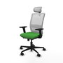 PIQUERAS Y CRESPO Silla de oficina Haches Verde y Blanco