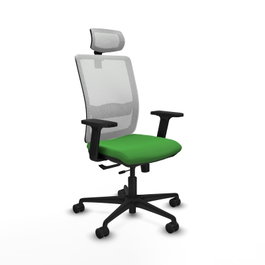 PIQUERAS Y CRESPO Silla de oficina Haches Verde y Blanco