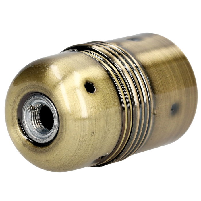 GSC Evolution Portalámparas metálico liso E27 Dorado GSC Evolution Portalámparas metálico liso E27 Dorado