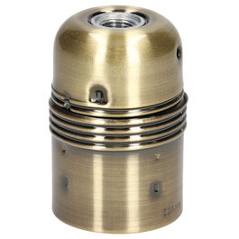 GSC Evolution Portalámparas metálico liso E27 Dorado