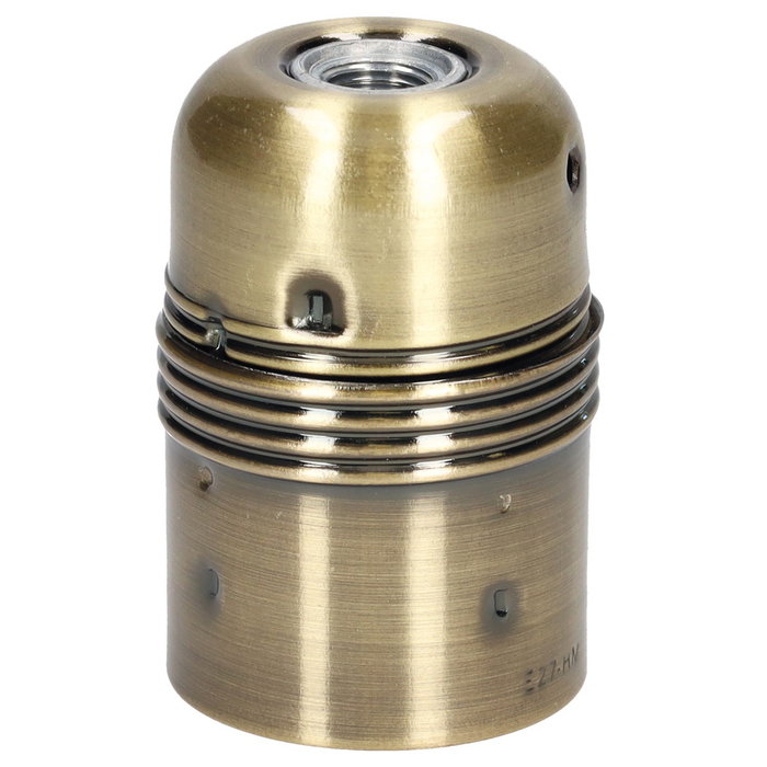 GSC Evolution Portalámparas metálico liso E27 Dorado GSC Evolution Portalámparas metálico liso E27 Dorado