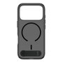 PanzerGlass CARE by PanzerGlass Kickstand Case para iPhone 17 Pro, Smokey m. Schwarz con MagSafe y Soporte