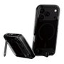 PanzerGlass CARE by PanzerGlass Kickstand Case para iPhone 17 Pro, Smokey m. Schwarz con MagSafe y Soporte