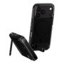 PanzerGlass CARE by PanzerGlass Kickstand Case para iPhone 17 Pro, Smokey m. Schwarz con MagSafe y Soporte