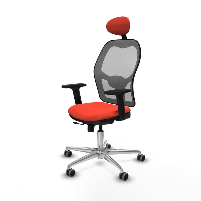 PIQUERAS Y CRESPO Silla de oficina Jorquera Naranja oscuro y Gris PIQUERAS Y CRESPO Silla de oficina Jorquera Naranja oscuro y Gris