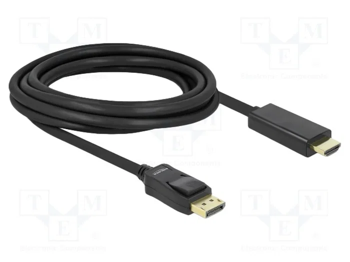 DeLOCK 82435 Cable Adaptador DisplayPort 1.1 a HDMI de 3 m Negro