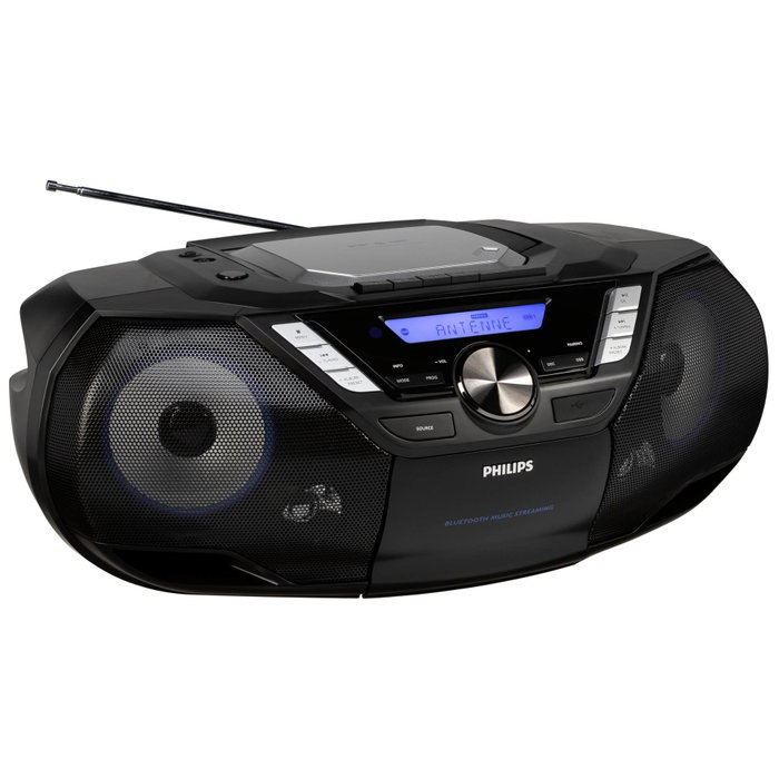 Philips AZB798T/12 Ghettoblaster con CD, Cassette y Bluetooth Philips AZB798T/12 Ghettoblaster con CD, Cassette y Bluetooth