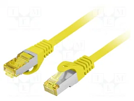 LANBERG Patch cord Cat 6a S/FTP 15m Amarillo