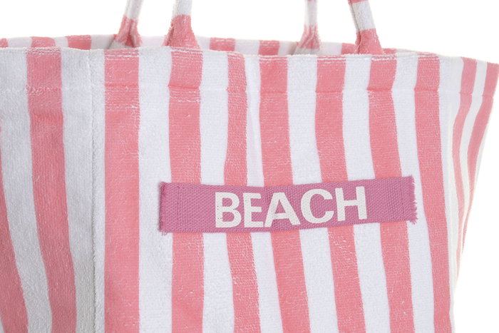 DKD Home Decor Bolso Mediterraneo Azul Coral 24 x 35 x 58 cm (4 Unidades)