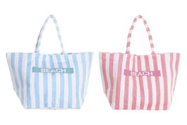 DKD Home Decor Bolso Mediterraneo Azul Coral 24 x 35 x 58 cm (4 Unidades)