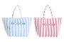 DKD Home Decor Bolso Mediterraneo Azul Coral 24 x 35 x 58 cm (4 Unidades)