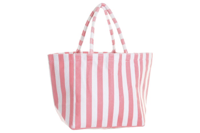DKD Home Decor Bolso Mediterraneo Azul Coral 24 x 35 x 58 cm (4 Unidades)