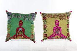 DKD Home Decor Cojín Multicolor 40 x 40 x 10 cm (4 Unidades)