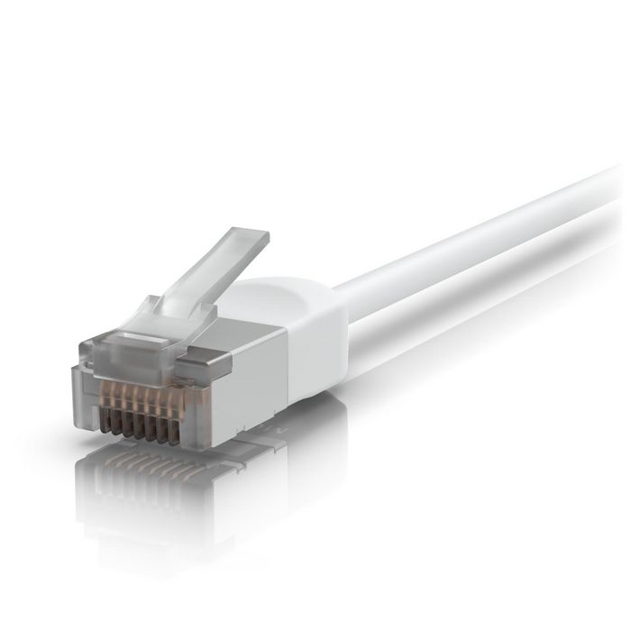 Ubiquiti Cable Cat 6A UTP 1m, hasta 10 GbE, PoE++, Termoplástico (TPE), Blanco Ubiquiti Cable Cat 6A UTP 1m, hasta 10 GbE, PoE++, Termoplástico (TPE), Blanco