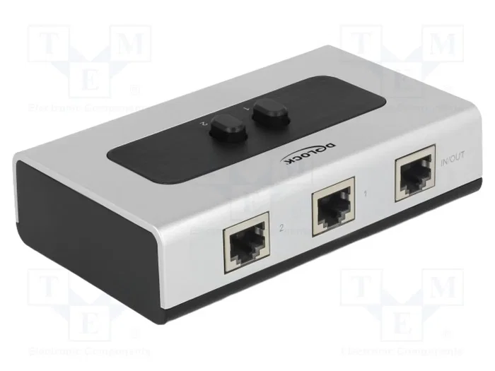 DeLOCK 87673 Switch KVM RJ45 10/100/1000mbps 2 Port manual bidireccional DeLOCK 87673 Switch KVM RJ45 10/100/1000mbps 2 Port manual bidireccional