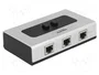 DeLOCK 87673 Switch KVM RJ45 10/100/1000mbps 2 Port manual bidireccional