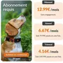 Weenect Collar GPS para perros Dog XT Antena XL Resistente al agua Funciona con suscripción Naranja WEE3770000300789