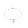 Secrecy Pulsera de Plata de Ley 925 con Baño de Oro 18K y Diamante