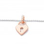 Secrecy Pulsera de Plata de Ley 925 con Baño de Oro 18K y Diamante