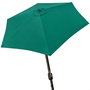 Color Baby Parasol 300 cm con chimenea y mástil de aluminio 4,8 cm color verde