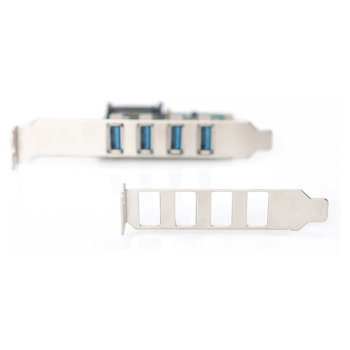 Digitus Tarjeta 4 Puertos USB 3.0 PCI Express Interna con Conexión Cableada y Velocidad de 5000 Mbit/s