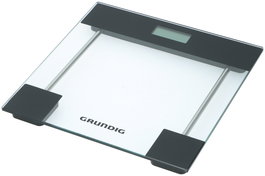 GRUNDIG Báscula de Baño Digital con Plataforma de Cristal Transparente